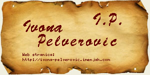 Ivona Pelverović vizit kartica